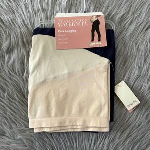 Destination Maternity Core Legging Womens Size XXL/20‎ Blue Ultra Soft Ankle